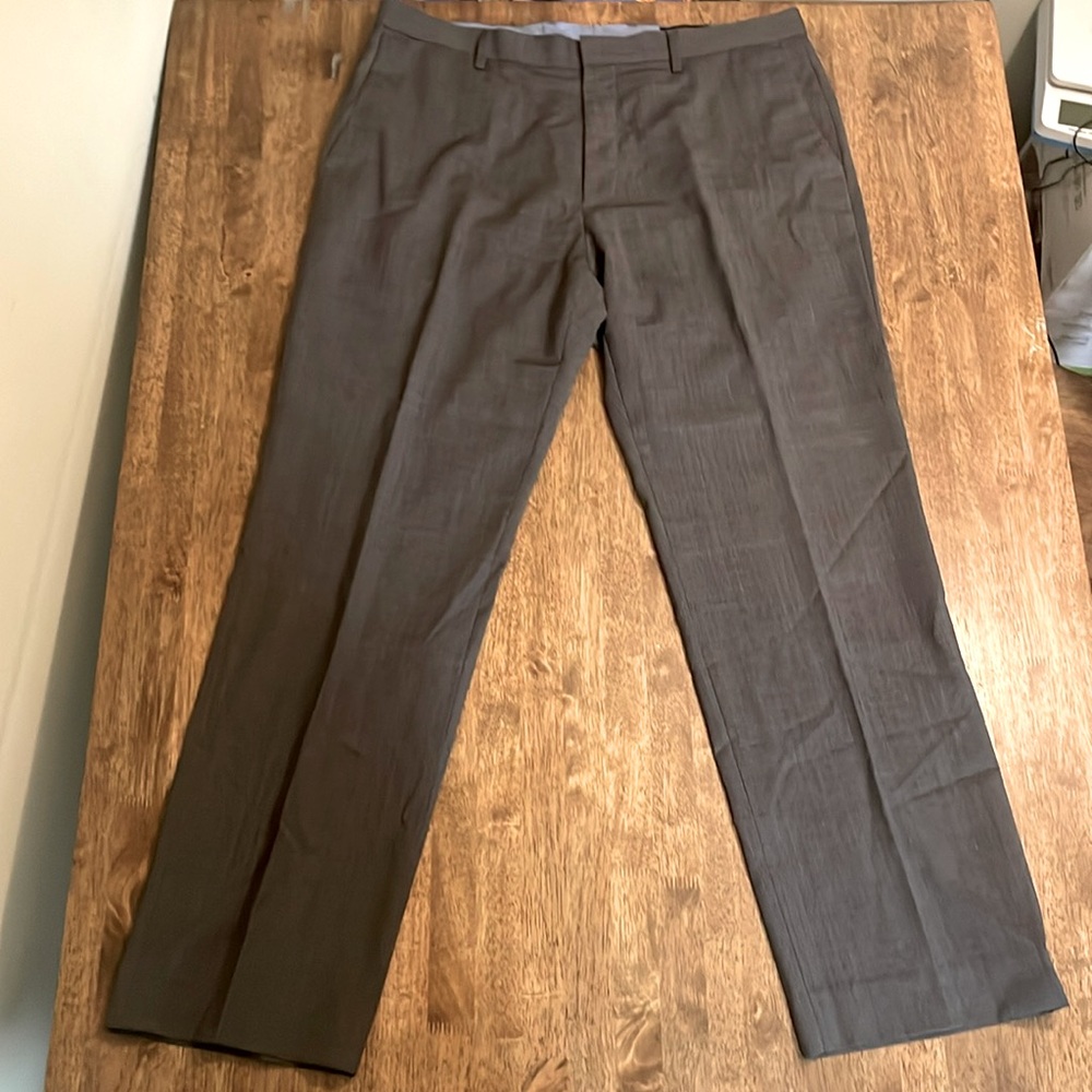 Gray Banana Republic Tailored Slim Fit Men’s Dress Pants 36x32